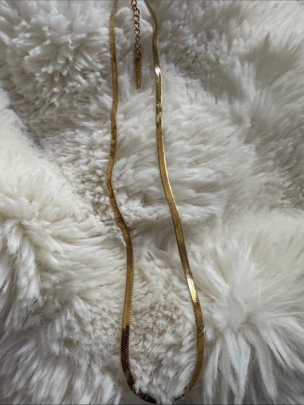 Hey Harper Gold Herringbone Chain Necklace - Women Accessories